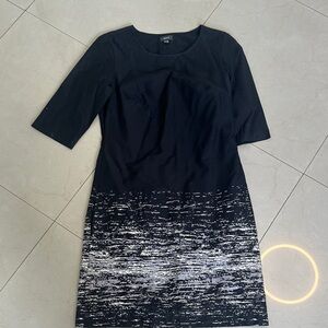 Mexx Black and White Long Sleeve Dress